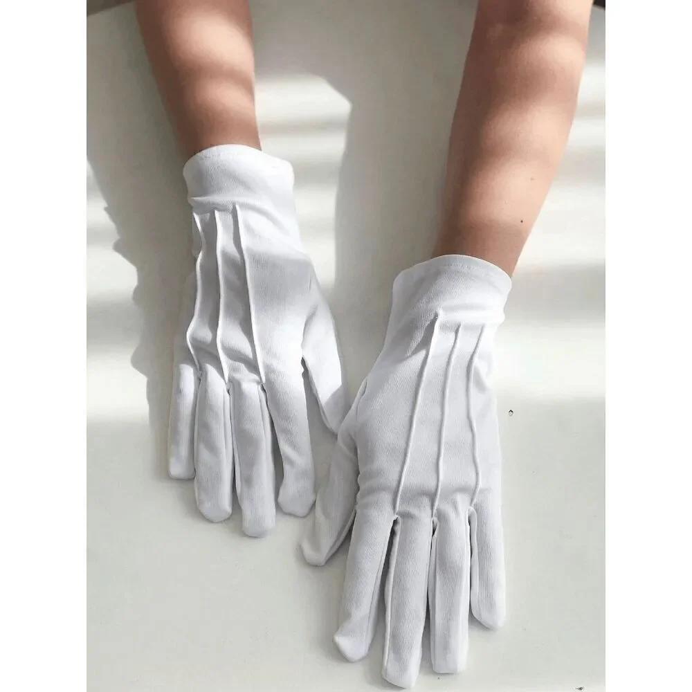 🤍 2PCS Pinup Retro Vintage Classy 1950s White Gloves Socks Accessories Set NEW